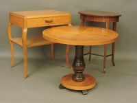 Lot 698 - A Swedish birchwood circular coffee table