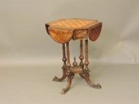 Lot 674 - A Victorian walnut centre table