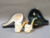 Lot 138 - Two Meerschaum pipes