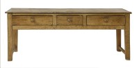 Lot 737 - A Victorian stripped pine dresser base