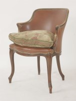 Lot 1492 - (WH) A George III mahogany desk chair