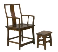Lot 361 - A hardwood Armchair