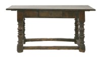 Lot 415 - An oak side table