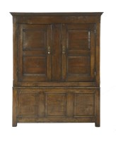 Lot 421 - An oak cupboard