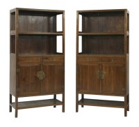 Lot 368 - A pair of elm Cabinets (Lianggegui)
