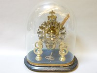 Lot 278 - A Victorian English skeleton clock