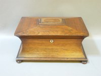 Lot 341 - A 19th century rosewood tea caddy