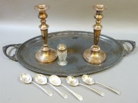 Lot 374 - A collection of silver plated items