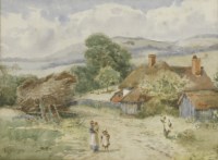 Lot 476 - Will Anderson (fl.1880-1895)
LANDSCAPES WITH FIGURES AND COTTAGES
A pair