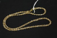 Lot 68 - A three colour gold plaited bead chain