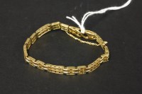Lot 70 - A three colour gold bracelet