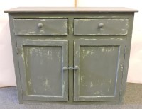 Lot 699 - A Victorian painted pine side cupboard