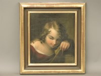 Lot 528 - 19th century School
PORTRAIT OF A PENSIVE BOY
Quarter length