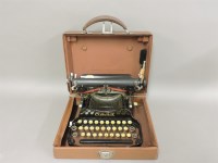 Lot 475 - A Corona folding typewriter