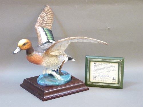 Lot 243 - A Crown Staffordshire limited edition model of a wigeon