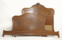 Lot 1644 - A French mahogany double head and tailboard