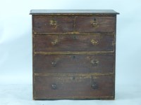 Lot 683 - A Victorian pine five drawer chest of drawers