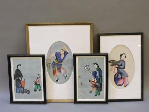 Lot 440 - Four 19th century Chinese paintings