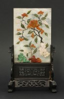 Lot 168 - A hardstone Table Screen