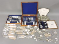 Lot 123 - Silver plated flatware