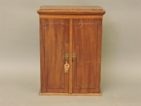 Lot 685 - A mahogany table top cabinet