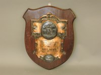 Lot 290 - A cast metal plaque