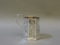 Lot 192 - A Victorian silver christening mug