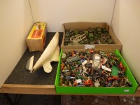 Lot 401 - Two boxes of old toy vehicles