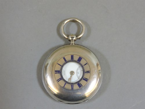 Lot 83 - A Victorian silver cased half hunter pocket watch