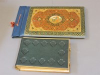 Lot 414 - A late 19th century French leather and gilt brass bound photograph album