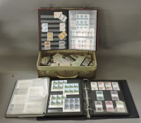 Lot 180 - A small suitcase containing mint GB stamps