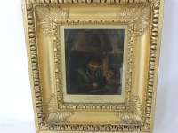 Lot 521 - Manner of Willem van Mieris 
A MAN LEANING THROUGH A WINDOW