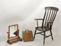 Lot 612 - A kitchen stick back chair