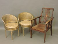 Lot 705 - Two gilt chairs