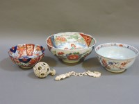 Lot 185 - Three Japanese Imari bowls