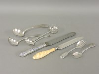 Lot 147 - A collection of silver flatware