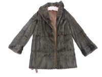 Lot 316 - A dark brown squirrel fur coat