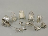 Lot 126 - Silver miniatures