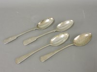 Lot 136 - Two pairs of Victorian silver serving spoons