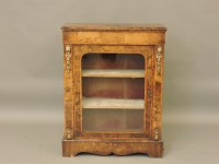 Lot 622 - A Victorian inlaid walnut display cabinet