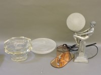 Lot 371 - A Deco style table light