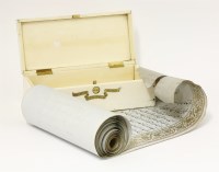 Lot 75 - An Anglo-Indian ivory box