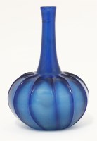Lot 55 - A Safavid-style blue glass bottle Vase