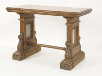 Lot 1477 - A Victorian rectangular pitch-pine table