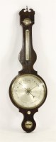 Lot 226 - An oversized mahogany wheel barometer