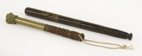 Lot 200 - A brass tipstaff