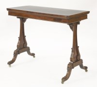 Lot 661 - A mahogany card table