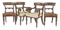 Lot 616 - A set of eight Victorian mahogany bar back dining chairs