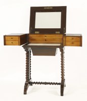 Lot 666 - A Victorian rosewood washstand