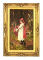 Lot 372 - George Hillyard Swinstead (1860-1926)
'LITTLE RED RIDING HOOD' 
Signed l.l